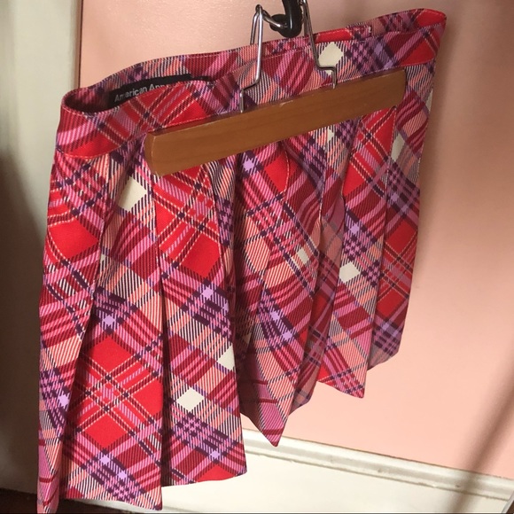 American Apparel Tennis Plaid Skirt Capsule Color - Picture 5 of 7
